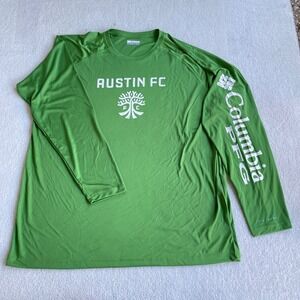 Austin FC Men's XXL Shirt Columbia Terminal Tackle Long Sleeve Omni-Shade NWT